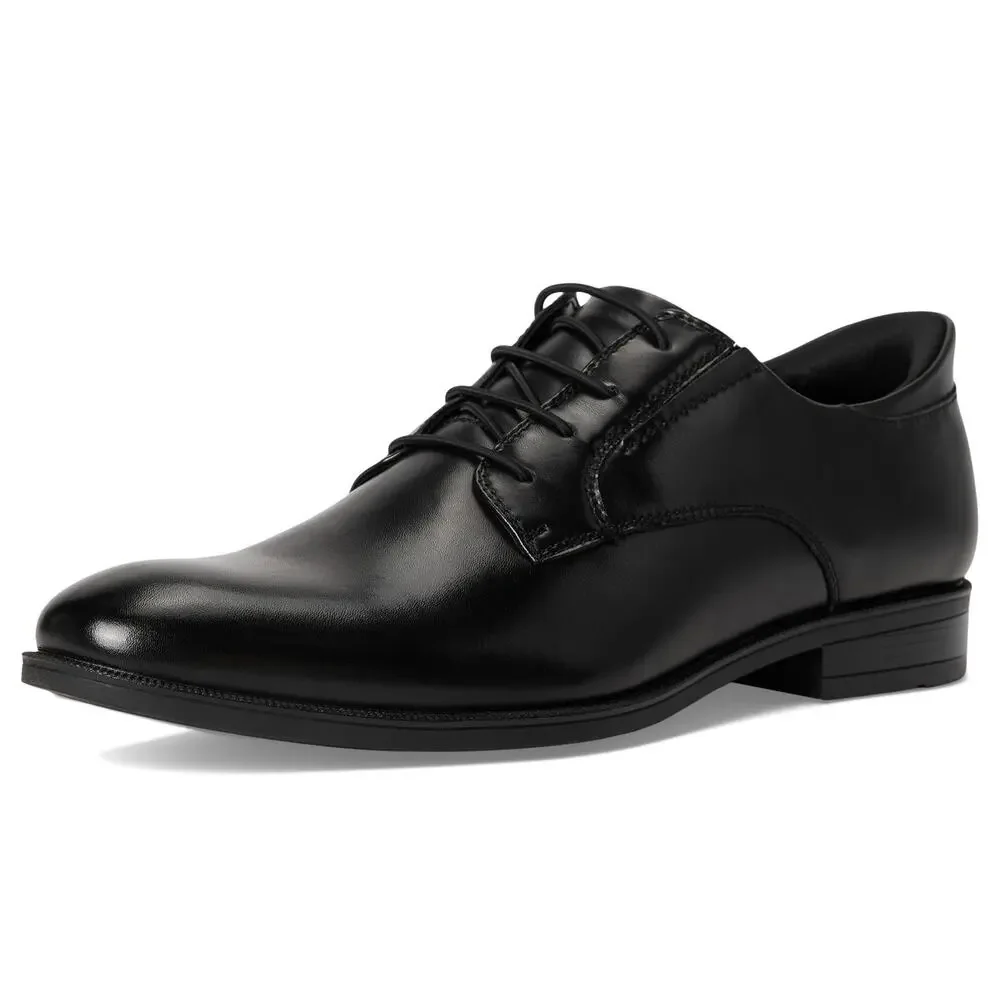 MARC JOSEPH NEW YORK MEN'S BAKER STREET OXFORD -BLACK NAPA LEATHER 8 MEDIUM